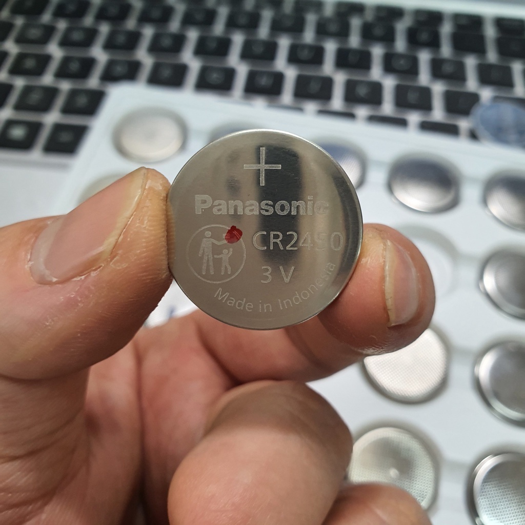 Pin 3V CR2450 Panasonic - Mitsubitshi Chính Hãng For Smart Key, Hãng Của Nhật, Hàng Từ Nhà Máy Ra