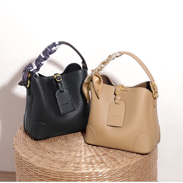 Túi xách nữ FANSIMAN chính hãng kèm dây lụa, kiểu túi messenger cầm tay, đeo vai da sang trọng FSH106