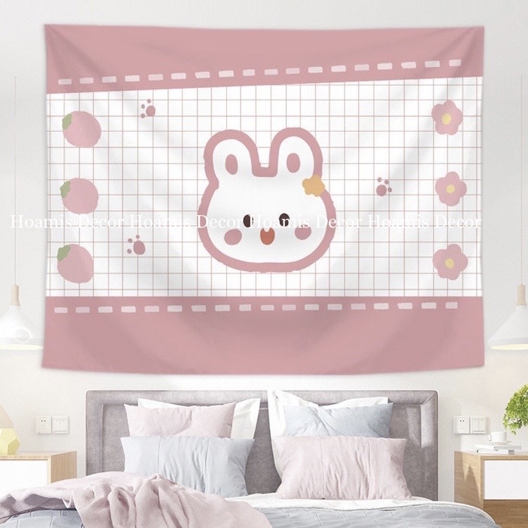 Sẵn Hcm - Ship Hỏa Tốc Tranh Vải Treo Tường /Thảm vải Decor Phòng Cho Bé Họa Tiết Anime Gấu Đáng Yêu Hot Nhất 2023