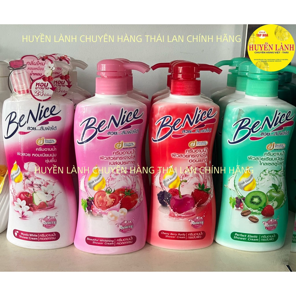 Sữa tắm BeNice hương trái cây chính hãng Thái Lan 450ml