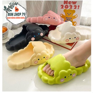 Dép bánh mì nữ cute họa tiết đám mây siêu dễ thương, Dép đi trong nhà chống trơn trượt siêu nhẹ đi thoải mái êm chân