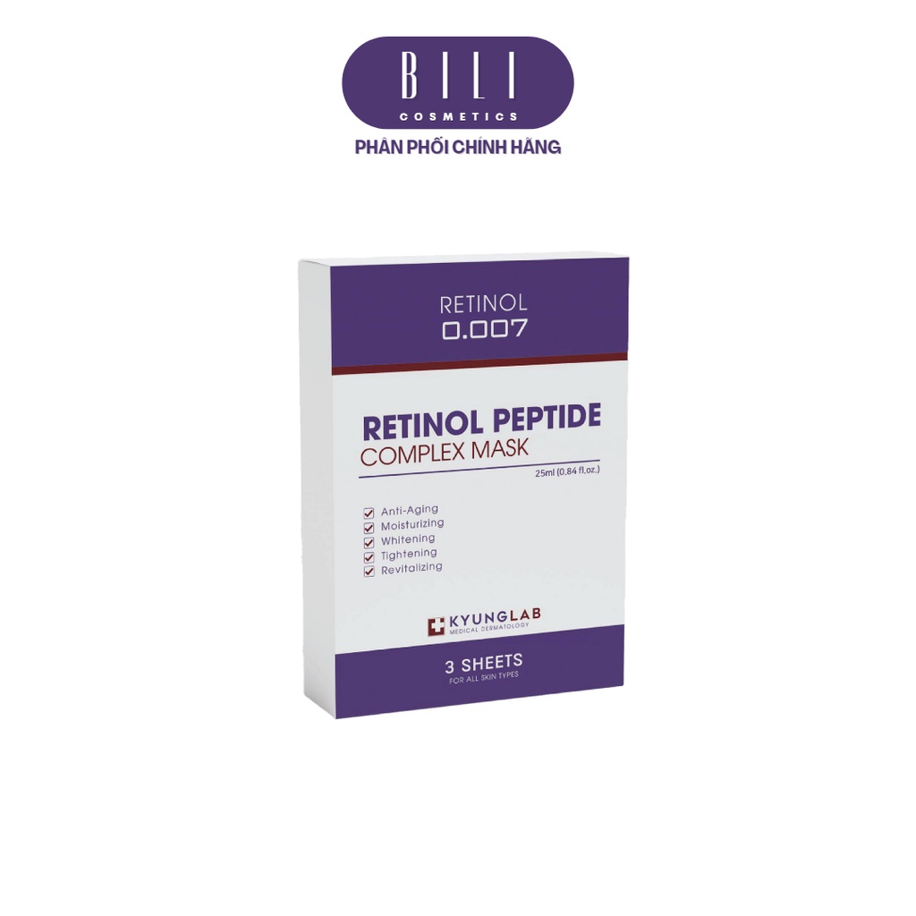 Mặt nạ Retinol KyungLab Peptide Complex Mask (Tặng 2 miếng)