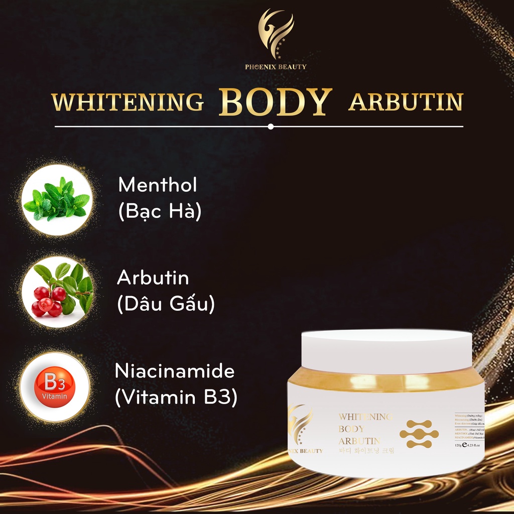 Kem Body Arbutin Dưỡng Da Trắng Mịn sau 7 Ngày Sử Dụng