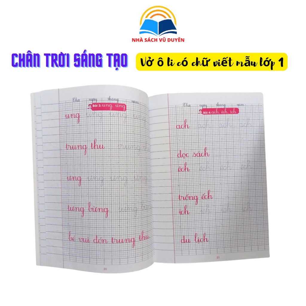 Sách - Vở Ô Li Có Chữ Viết Mẫu Lớp 1 - Theo Chương Trình SGK Chân Trời Sáng Tạo