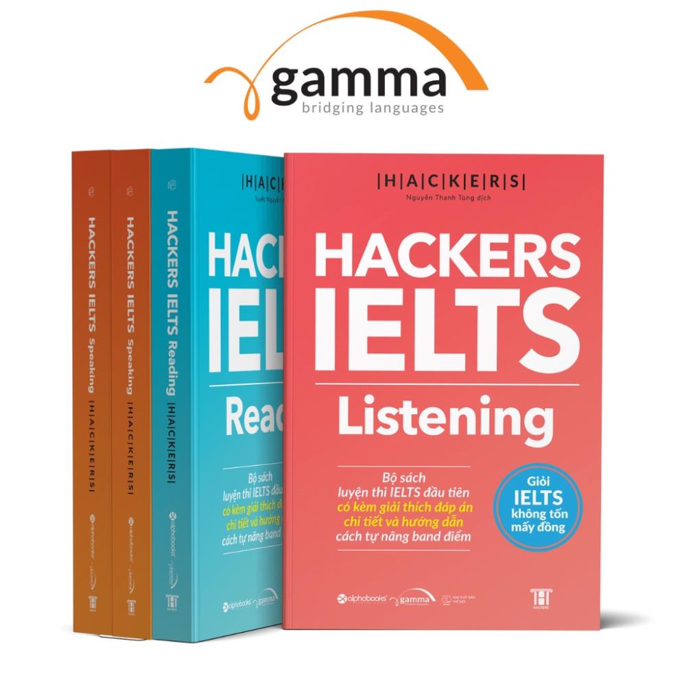 Sách Combo Hackers IELTS (Bộ 4 Cuốn) - AlphaBooks