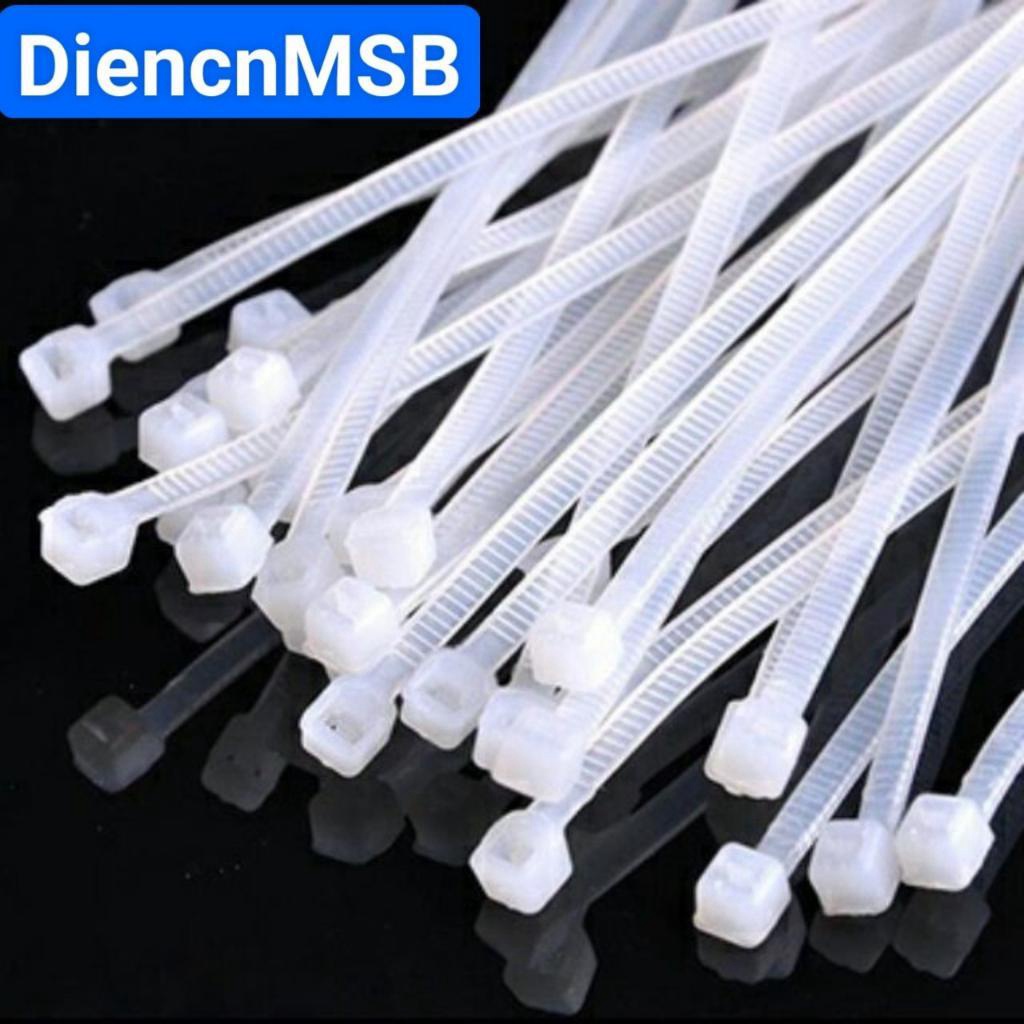 Dây rút nhựa loại tốt siêu dẻo 10cm ,15cm, 20cm, 25cm, 30cm ( Khoảng 80 sợi/bịch ) MSB