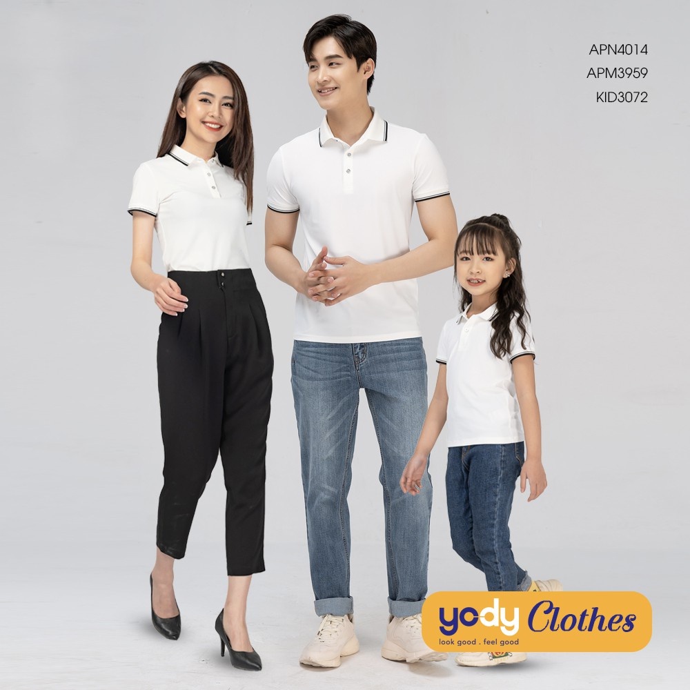 áo thun cao cấp polo nam nữ unisex YODY có cổ ngắn tay vải cotton cao cấp thoáng mát , áo phông polo nam nữ