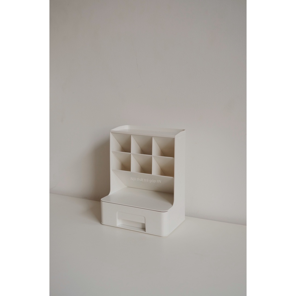 Kệ cắm bút nghiêng để bàn có ngăn kéo