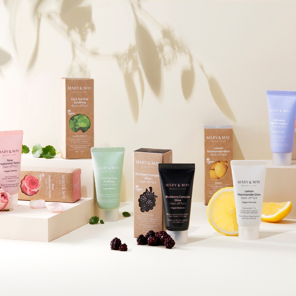Mặt Nạ Tuýp Mary&May Wash Off Pack 30g