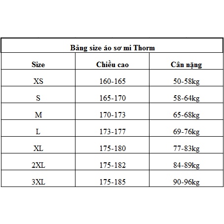 Mẫu Sơ mi cao cấp Thorm - Chất liệu cotton mềm mịn, thoáng mát, thấm hút mồ hôi, không ra màu,đa phong cách
