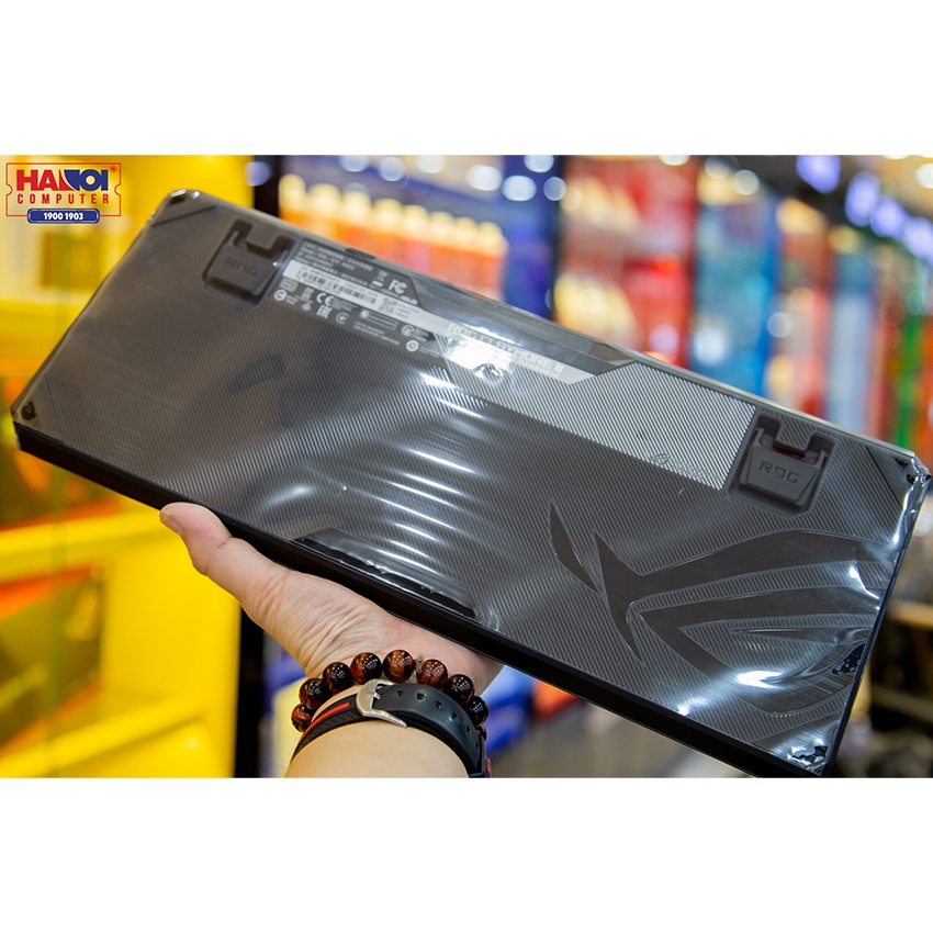 Bàn phím cơ không dây Asus ROG Claymore II Đi kèm kê tay nam châm có thể tháo rời