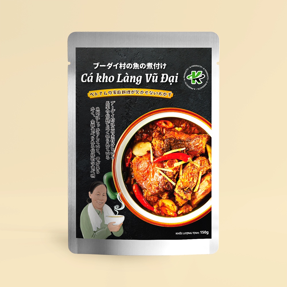 CÁ KHO LÀNG VŨ ĐẠI  K PRODUCTS - TÚI 180GR - FOODMAP