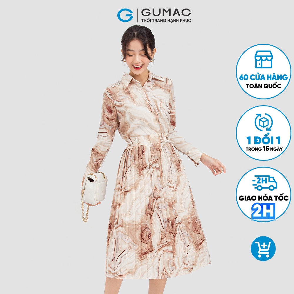Áo sơ mi vai kiểu AC06030 thời trang GUMAC
