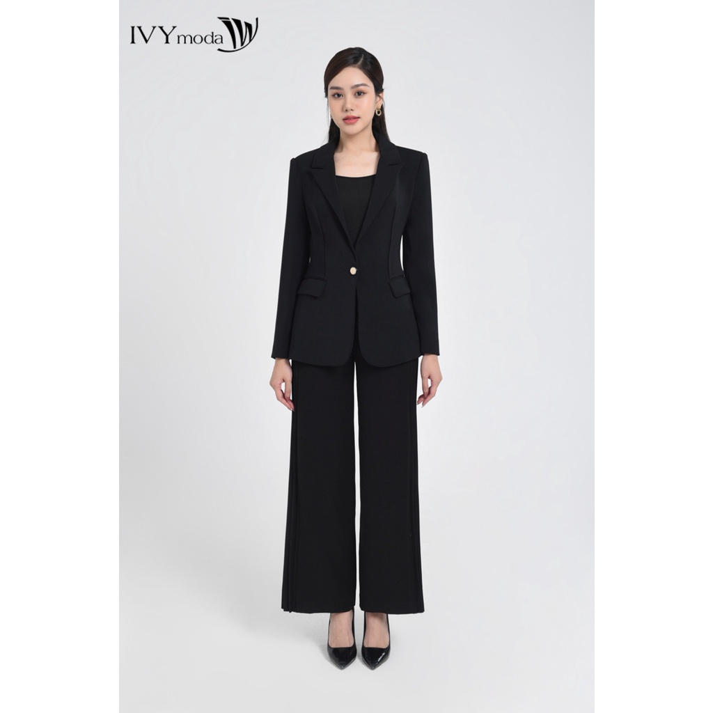 Bộ áo vest và quần suông dài nữ IVY moda MS 67M7999