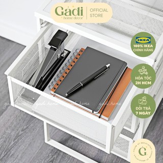 Kệ đựng đồ đa năng 3 tầng gadi home chính hãng - kệ đựng tài liệu có ngăn kéo tiện lợi| lennart