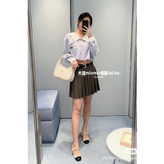 Áo sơ mi dài tay nữ Miu Miu phong cách trẻ trung, thanh lịch