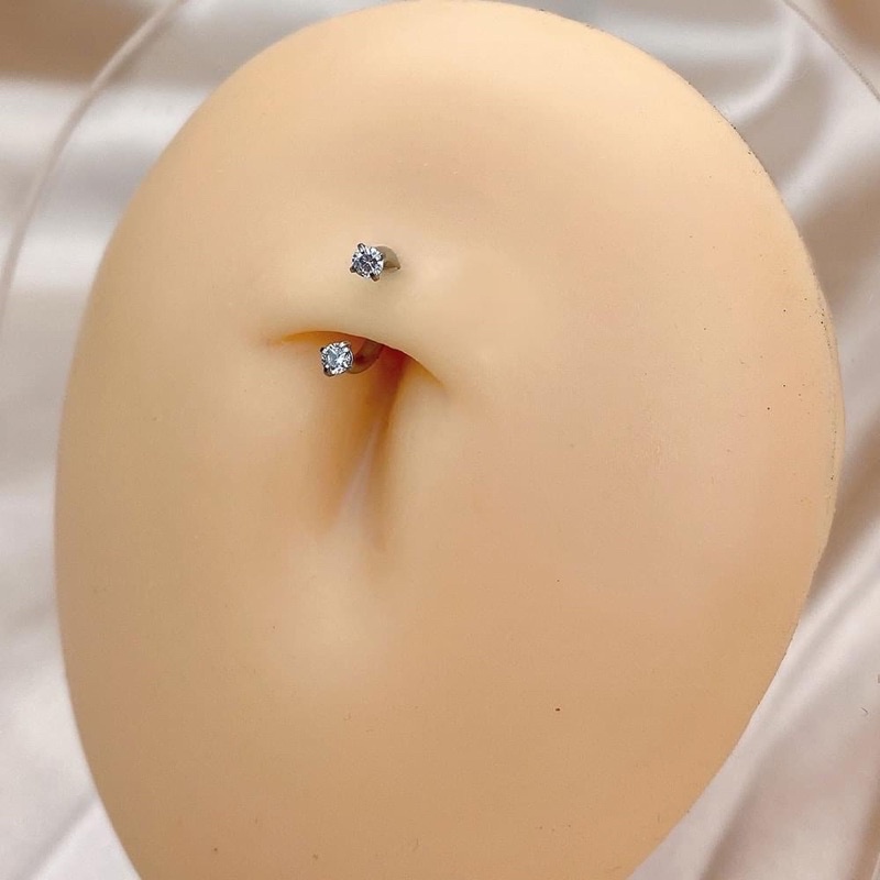 Khuyên chữ U đá trấu siêu sáng đeo được cho môi , tai , septum