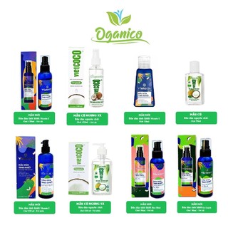 Dầu dừa 100% nguyên chất vietcoco : 50ml - 60ml - 200ml - 130ml -250ml