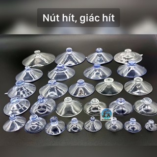 [10 hít] Nút hít, giác hít vỉ rêu, box mica, cũi trẻ em, quây nhựa