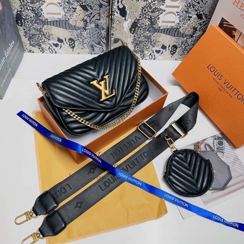 TÚI đeo chéo nữ LV NEW WAVE 2in1 SP FULLBOX SEAL