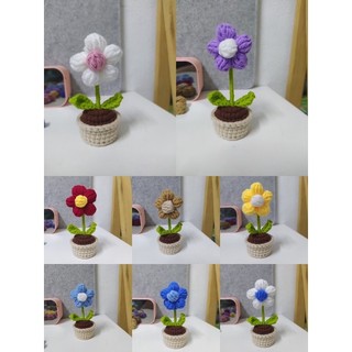 Chậu Hoa Mini Bằng Len [ẢNH THẬT]
