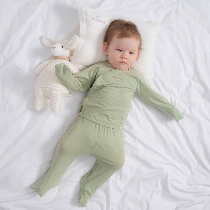 Bubaby-Bộ dài tay cài chéo - Bambus Mella BBB110806