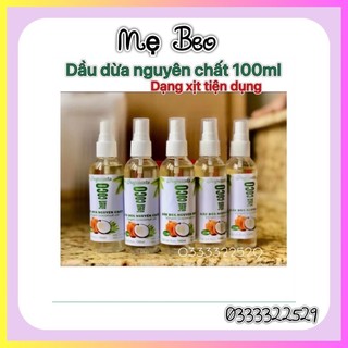 {Chai Xịt } Dầu dừa 100ml nguyên chất 100% ép lạnh dừa Coco