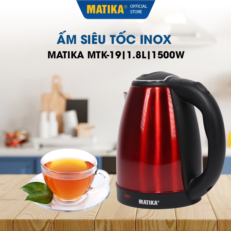 Ấm Siêu Tốc MATIKA Inox 1.8L MTK-19