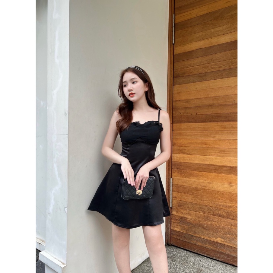 (Fom: <55kg) Đầm 2 Dây Ngực Xếp Ly Đầm Đi Tiệc, Đi Chơi, Thường Ngày, Váy Công Chúa 52 | BigBuy360 - bigbuy360.vn