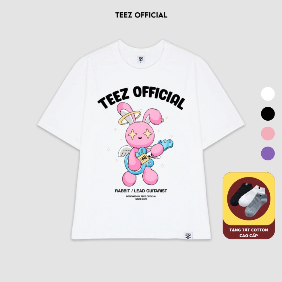 Áo Thun TEEZ - TZ1017 Unisex Nam Nữ Form Rộng Tay Lỡ Freesize - Hàng mới về
