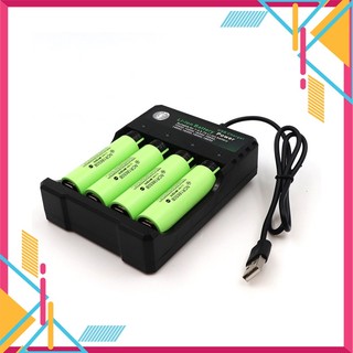 Sạc pin 18650 usb bmax 4 cell - sạc pin 18650 4 ngăn 10440 14500 16340 16650 14650 18350 18500 18650