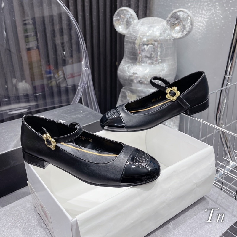 Giày búp bê vá mũi xinh xắn,hàng quảng châu cao cấp đầy đủ hộp túi