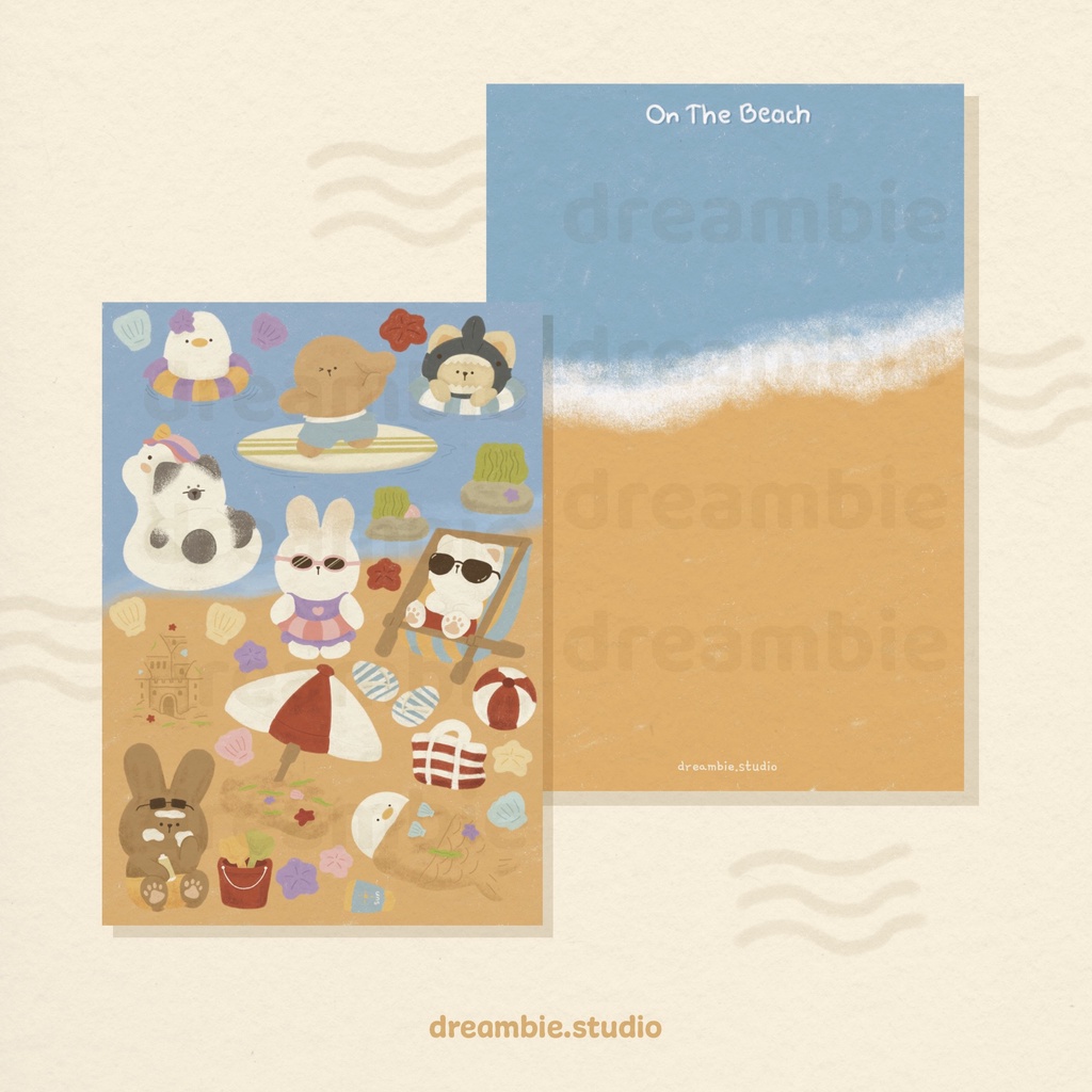 dreambie | hình dán bãi biển