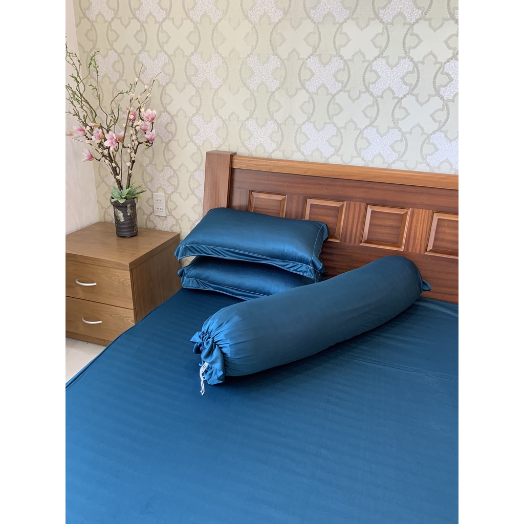 Bộ ga thun lạnh 4 món ga thun hàn quốc chuyên dra thun lạnh đủ kích thước ga nệm 1m6, 1m8