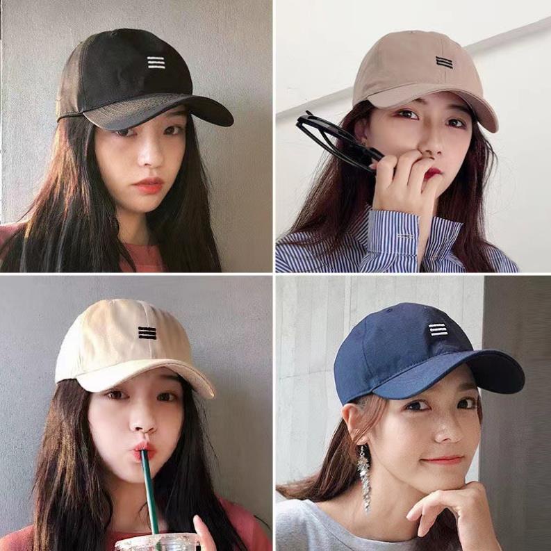 Mũ lưỡi chai nam nữ nón 3 GẠCH giá rẻ nhiều màu mẫu T18