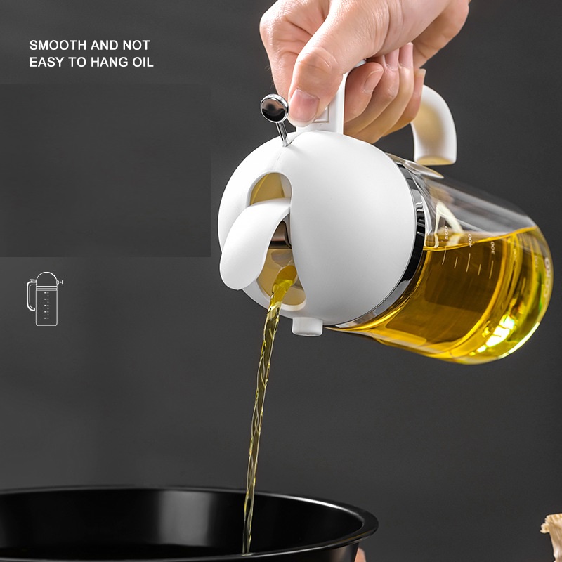 Bình đựng phun dầu, kết hợp bình rót đóng mở tự động,  CCKO8909 Lọ dầu phun dầu các món salad, đồ nướng