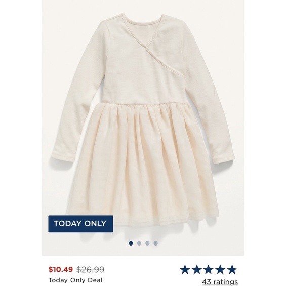 Váy dài tay Oldnavy US size 12-18m đến 5T