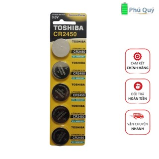 Vỉ 5 viên Pin 3V Toshiba CR2430  chính hãng