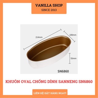 Khuôn chống dính Ovan 20cm Sanneng