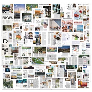 Bộ/set sticker vintage 10 miếng ngẫu nhiên