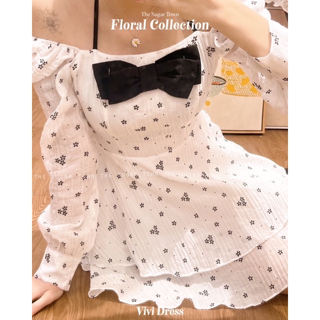 Váy đũi hoa Vivi Dress SugarTown