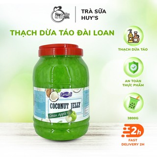 Thạch dừa vị táo hiệu eurodeli đài loan hũ 3,8kg