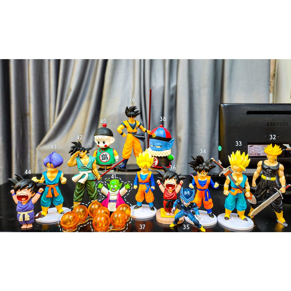 Combo mô hình Dragon ball Mabuu, songoku, trunk, bardock, piccolo tự chọn giá siêu đẹp