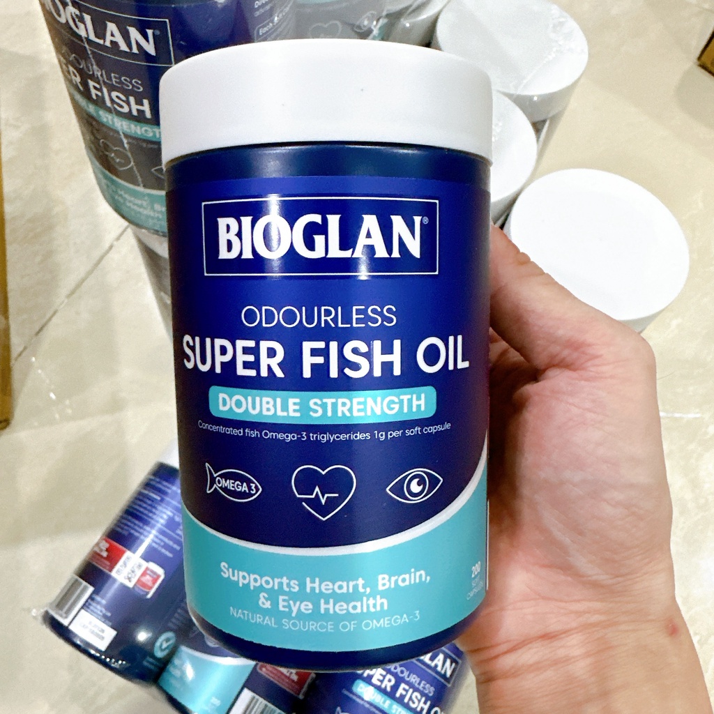 [Mẫu mới ]Dầu Cá Bioglan Fish Oil 2000 200v Úc