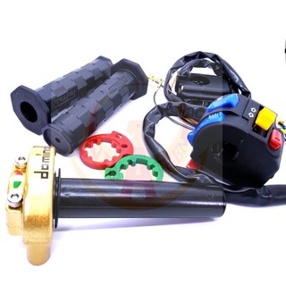 combo Cùm công tắc fz chế mọi loại xe. combo cùm FZ, domino tặng bao tay daytona