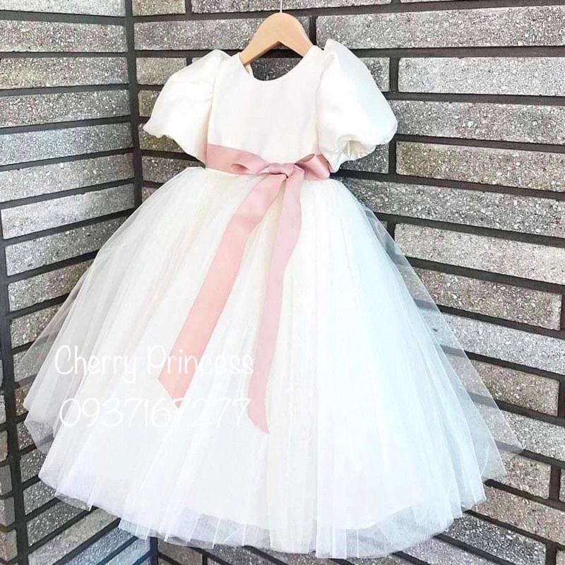 ✨ 𝐖𝐡𝐢𝐭𝐞 𝐃𝐫𝐞𝐬𝐬 -Đầm công chúa Váy công chúa bé gái thiết kế dáng dài 1-10 tuổi
