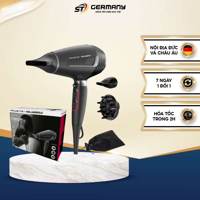 Máy Sấy Tóc Cao Cấp Rowenta CV888LF0 NEW 2022 Có Điều Chỉnh Chế Độ Không Làm Sơ Tóc GermanySnT 210046