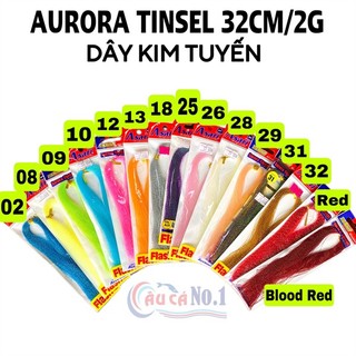 DÂY KIM TUYẾN TRANG TRÍ LƯỠI CÂU AURORA TINSEL 32CM
