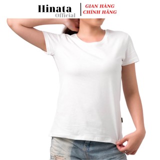 Áo Thun Nữ Trơn Cổ Tròn, Áo Phông Nữ Cotton Cao Cấp Hàng Hiệu Đẹp Thoáng Mát Tay Ngắn Màu Trắng