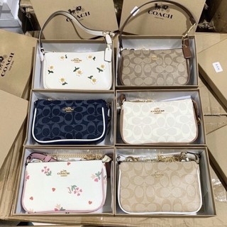 Túi xách nữ c0a.ch thiết kế kẹp nách fullbox size 19